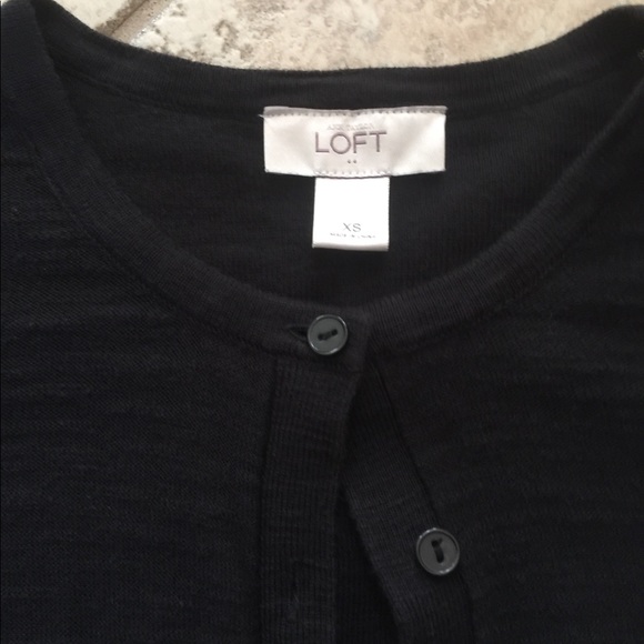 Black Classic LOFT Outlet Cardigan XS - Picture 2 of 3